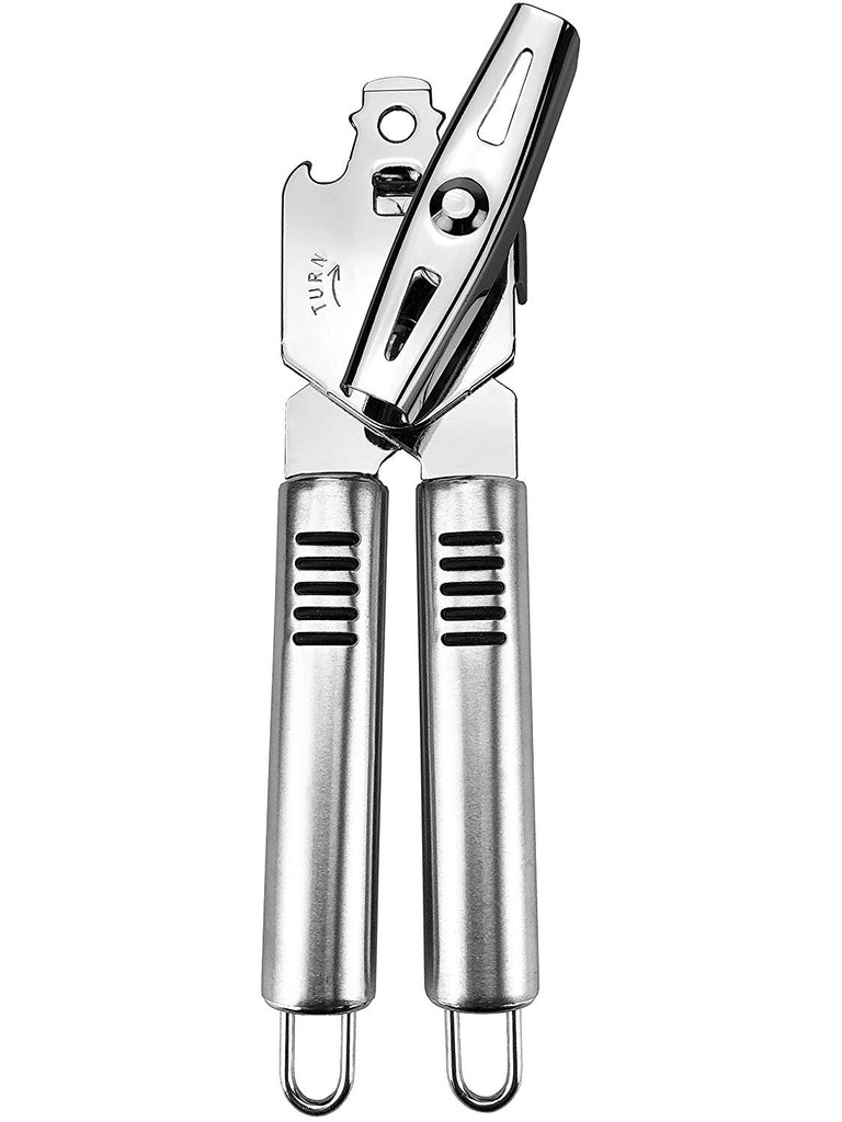 Pexio Professional Stainless Steel Manual Can Opener,  18/10 Food-Safe Stainless Steel, Comfortable to Grip